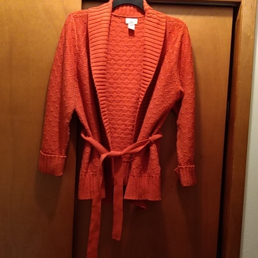 Belted cardigan